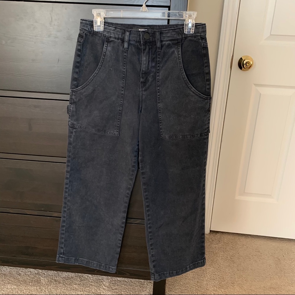 hudson black carpenter-style jeans